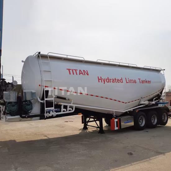 Jiyake 신규/중고 건식 대량 시멘트 벌크/대량 사일로 세미 트레일러 48 M3 39 Cbm 벌크 시멘트 탱커 트럭 판매