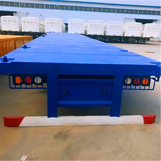 3개의 차축 평상형 트레일러 세미 트럭 트레일러/유틸리티 트레일러/컨테이너 화물 트레일러